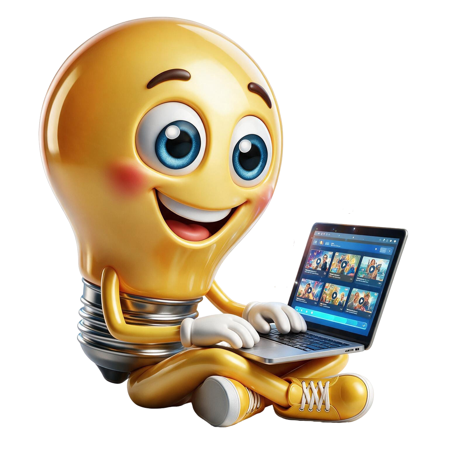 Het lampje werkt op de laptop in Power Up