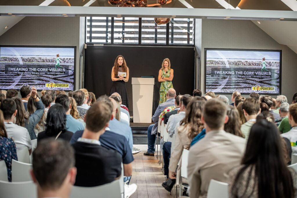 Sessie op het podium